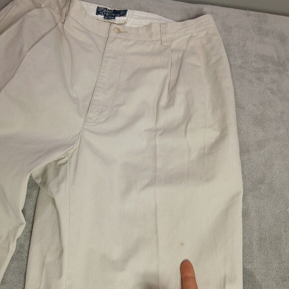 Vtg Polo Ralph Lauren Hammond Dress Pants 38x32 Classic Chino Khaki Golf Preppy - Picture 8 of 15